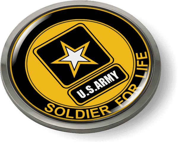 Soldier for Life U.S. Army Emblem